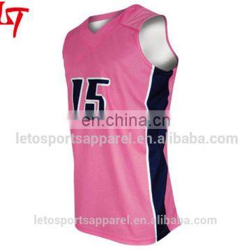 100% polyester custom top woman sublimated women athletic basketball jersey names