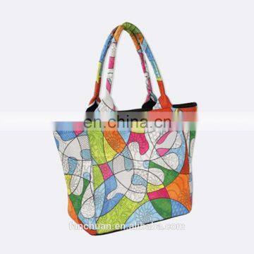 Newest Women Travel All over Printing Neoprene Beach Bag