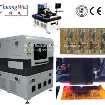 Pcb UV Laser depaneling machine System without Stress,UV Laser System for Flex Cutting,CWVC-5L