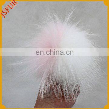 Cute customized size colourful dyed raccoon fur pom poms