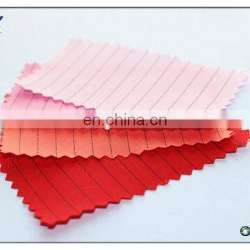 China supplier antistatic cleanroom fabric/114gsm 100D 166*89