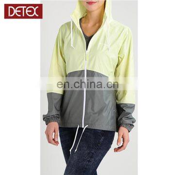 Blank Custom Made Women Cheap Windbreaker Jacket