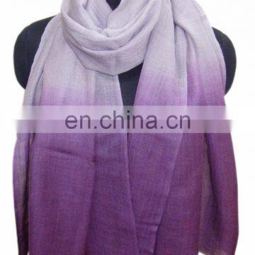 Ombre pashmina Wool in two tone colour shawls