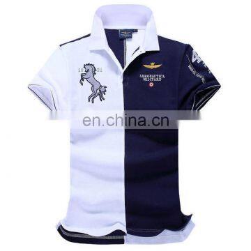 China Supplier New-Men's Short Sleeve Polo Shirt T shirt Air Forcel Color Stitching Shirt All Size