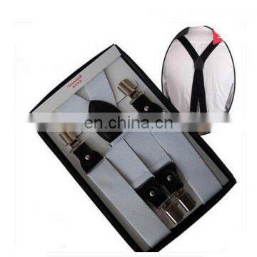 Wholesale Yiwu High Quality 3.5cm Mens Elastic X-back Adjustable Clip-on Suspenders photo-3