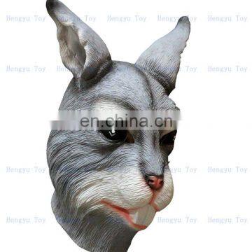 Adult Animal Full Head Latex rabbit latex Bunny mask made of nature latex