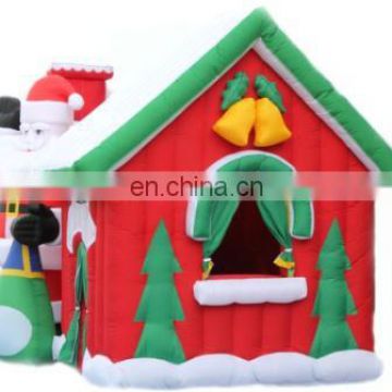 Inflatable christmas house for kids playing