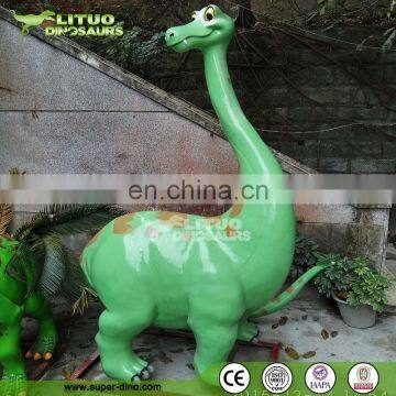 Playground FRP Attraction Cartoon Dinosaur Statue