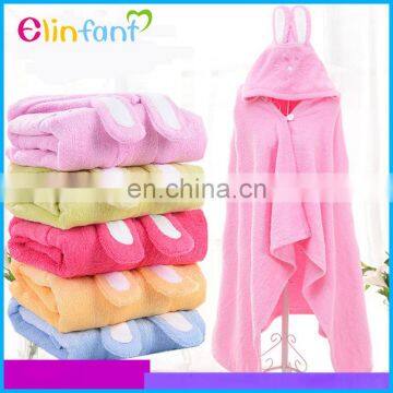 Elinfant cute cartoon kids hooded towel bamboo fabric