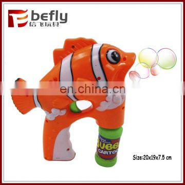 Colorful fish bubble gun toy