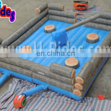 New Wooden Mat Inflatable Meltdown Game