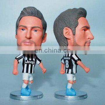 OEM design custom plastic mini football figures wholesale, Promotional 3d customfootball player action figures