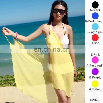 BestDance Hot Selling Summmer Beach Vacation Sexy Scarf Dress Hot summer beach pareo set lady's beach dress on vacation