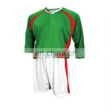 Good Quality Custom 100% Polyester Kniited Soccer Uniform