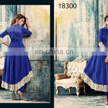 Designer Navy Blue Pakistani Salwar Kameez Wholesale