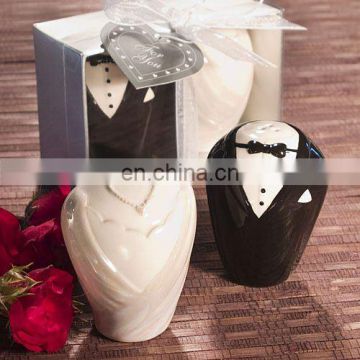 Wedding Souvenir Bride and Groom Salt and Pepper Shakers