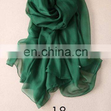 Indian wholesale price elegant beautiful plain color silk scarf