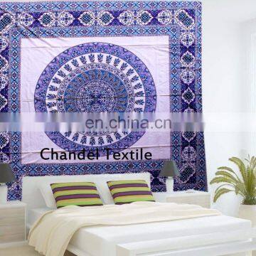 Mandala Tapestry Hanging Decor Bohemian Indian Wall Hanging Hippie Mandala Tapestries Bedspread Ethnic Art Bedding Twin size