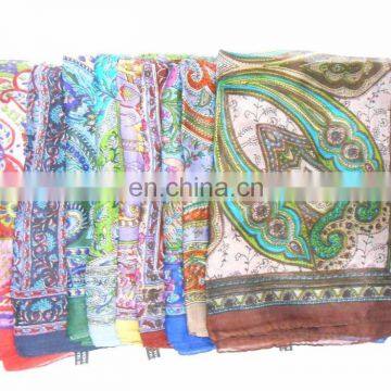 Indian 100% Pure Silk Scarf Stole Wholesale Lot of Silk Scarve Women Gift Summer High Quality Silk Scarf/stoles/wrap Elegant photo-2