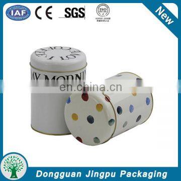 round airtight custom tea tin canister