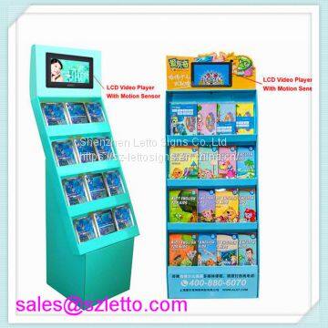 cardboard display with LCD screen