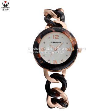 XINBOQIN Manufacturer Custom Brand New Style Casual Fashion High Quanlity Luxury Wood Japan Movt Quartz Acetate Women's Watch photo-4