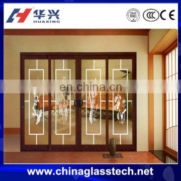 CE/ISO9001 Certification Energy Efficient Thermal Break Aluminum Double Pane Sliding Glass Doors