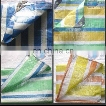 Color stripe PP/PE agriculture tarpaulin