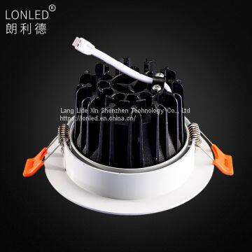 Recessed LED COB Spotlight Aluminum Case White/Silver Die Casting photo-5