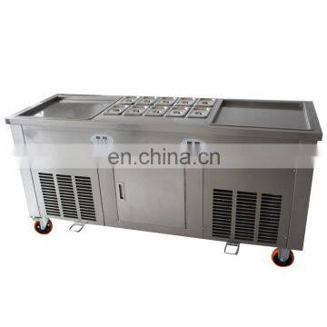 Single Pan Fried Ice Cream Machine Fried Ice Cream Roll Machine Thailand Fry Ice Cream Machine