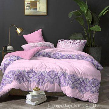 100% Polyester Microfiber Disperse Printed Fabric New Design Bed Cover Sheet photo-3