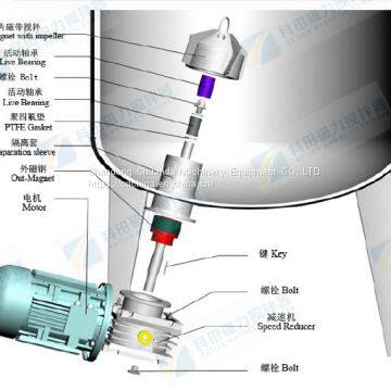 Stainless Steel Customized Magnetic Agitator Liquid Homogenizer Mixer for Water Tank photo-2