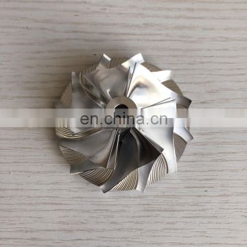 TD05H  reverse 48.30/68.00mm 49179-44300 6+6 blades high performance milling/Aluminum 2618/Billet compressor wheel