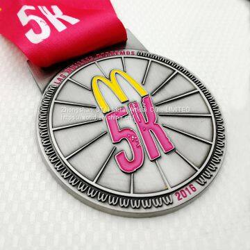 Zinc Alloy Activity Competition Medal Custom Creative Paint Games Metal Medal Marathon Medal Custom photo-2