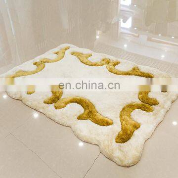 3d Silk Handmade Kitchen Carpet Floor Fluffy Rugs Home Decorative Mats