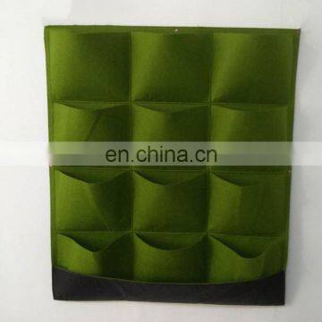 customized design super quality felt flower pot artificial panels grass plants flowerpot plant wall