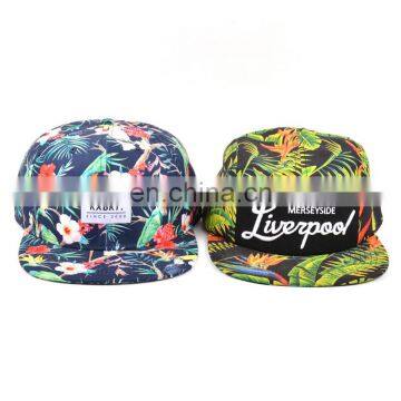 Shenzhen supplier african floral print 5 panel caps