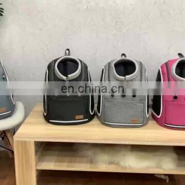 Pet backpack portable travel breathable bag