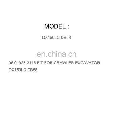DIESEL ENGINE PARTS BOLT ASSY M8X25 06.01923-3115 FIT FOR CRAWLER EXCAVATOR DX150LC DB58