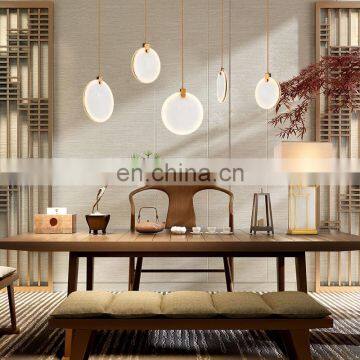 Modern Gold Circle Ring LED Pendant Lights Hanging Lamp for Home Decor photo-4