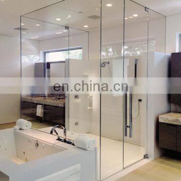 hinge shower enclosure    frameless hinge glass shower doors