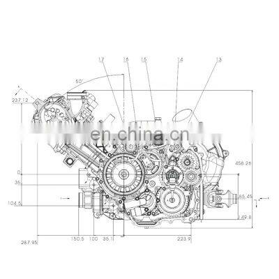 High Quality Motorcycle Engine CVT700CC Electric/Hand Start Motorcycle Engine Assembly photo-2