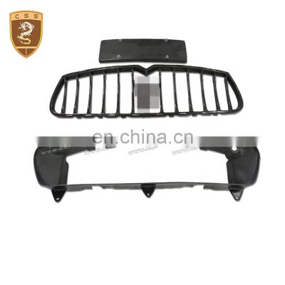 Guangzhou Factory Price Carbon Front Bumper And Grille APC Style Suitable For Maserati Ghibli Body Kit Bumper Lip Grille