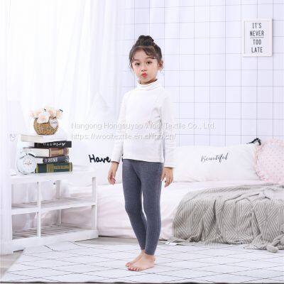 High Quality Merino Wool Fashion Thermal Knitted Warm Children's Fitness Leggings