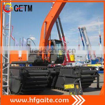 Dredging excavator for cleaning of lakes