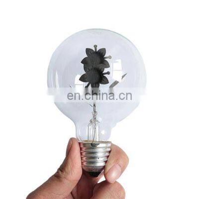 2019 Tonghua New Vintage Edison Bulb E27 220V Warm Light Incandescent Two Flowers Flame Bulb G80 3W Decorative Lamp