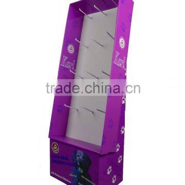 cardboard phone accessories display rack hook headphone display stand