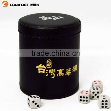 Small Mini Craps Game Table Leather Dice Cup photo-3