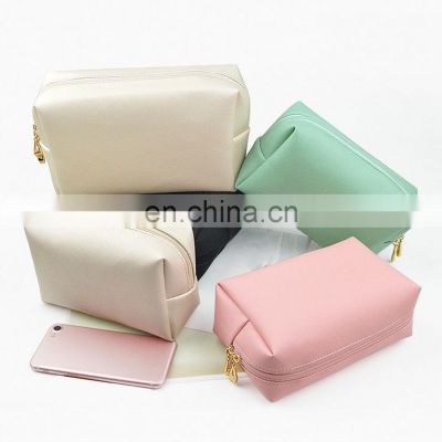 Custom Logo Private Label, Small Pink Pu Travel Makeup Bag Cosmetic Bag