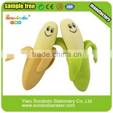 Cartoon 3d fruit shape eraser in Europe market